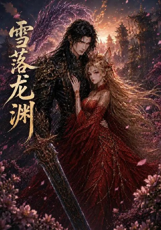 名称：雪落龙渊（80集）AI短剧描述：《雪落龙渊》80集短剧：寒霜覆世，她坠入龙渊禁地，唤醒沉睡千年的鳞光与旧怨