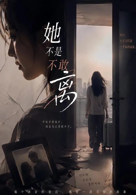 名称：她不是不敢离（60集）王晓蒙&许明铮描述：温婉隐忍的苏晚，在窒息婚姻里耗尽半生热忱