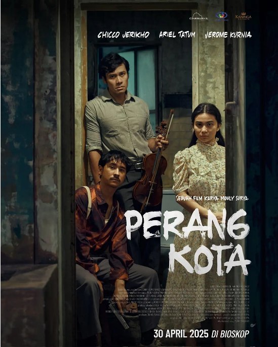 名称：印尼电影《城市如战场》（2025）描述：导演: 莫莉·苏亚主演: 杰罗姆·库尼亚 / Chicco Jerikho / Ariel Tatum类型: 剧情 / 历史制片国家/地区: 印度尼西亚上映日期: 2025-01-31(鹿特丹电影节)片长: 119分钟链接：🔗夸克：