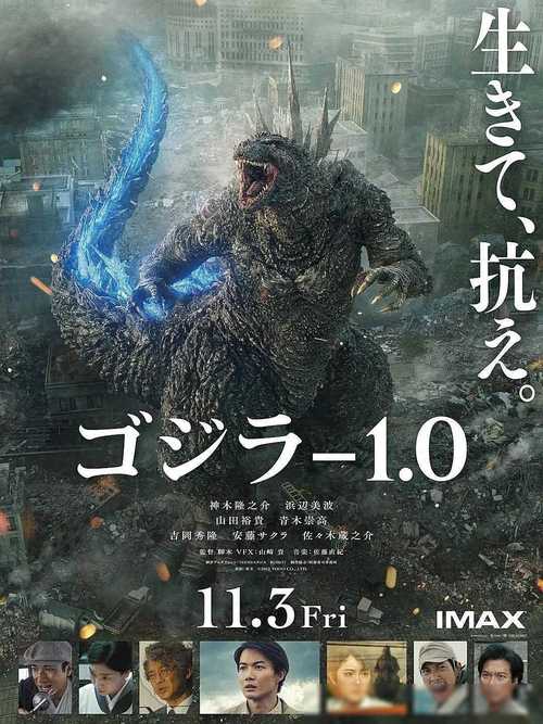 名称：《哥斯拉-1.0》.日语中字（2023）描述：导演: 山崎贵又名: 超大作怪獣映画 / 哥斯拉：负一 / Godzilla Minus One / G-1.0/C编剧: 山崎贵主演: 神木隆之介 / 滨边美波 / 山田裕贵 / 青木崇高 / 吉冈秀隆 / 安藤樱 / 佐佐木藏之介类型: 剧情 / 科幻 / 灾难制片国家/地区: 日本语言: 日语上映日期: 2023-11-01(东京国际电影节) / 2023-11-03(日本)片长: 125分钟链接：🔗夸克：