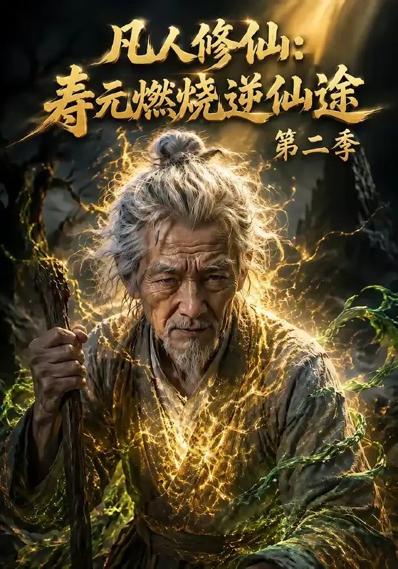 名称：凡人修仙：寿元燃烧逆仙途第二季&凡人修仙寿元燃烧逆仙途第二季（66集）AI短剧描述：仙途漫漫，他偏以寿元为薪，燃尽百年光阴换刹那锋芒