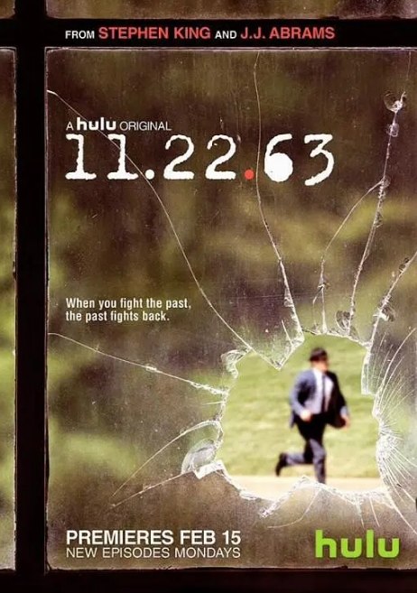 名称：[美剧]《11.22.63》（2016）描述：导演: 凯文·麦克唐纳 / 詹姆斯·斯特朗 / 约翰·大卫·科尔斯 / 詹姆斯·弗兰科 / 詹姆斯·肯特 / 更多…主演: 詹姆斯·弗兰科 / 乔什·杜哈明 / 莎拉·加顿 / 克里斯·库珀 / 约翰尼·科瓦内 / 更多…类型: 科幻 / 悬疑 / 惊悚制片国家/地区: 美国单集片长: 60分钟链接：🔗夸克：