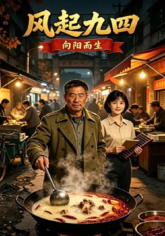 名称：风起九四，向阳而生&风起九四向阳而生（52集）AI短剧描述：1994年的风裹着旧城烟火，吹过少年向阳的衣角