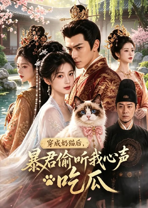 名称：穿成奶猫后，暴君偷听我心声吃瓜&穿成奶猫后暴君偷听我心声吃瓜（40集）AI短剧描述：云隐深宫，她意外穿成一只软萌奶猫，蜷在暴君案头，本想安分吃瓜，却不知心声早已被他尽收耳底