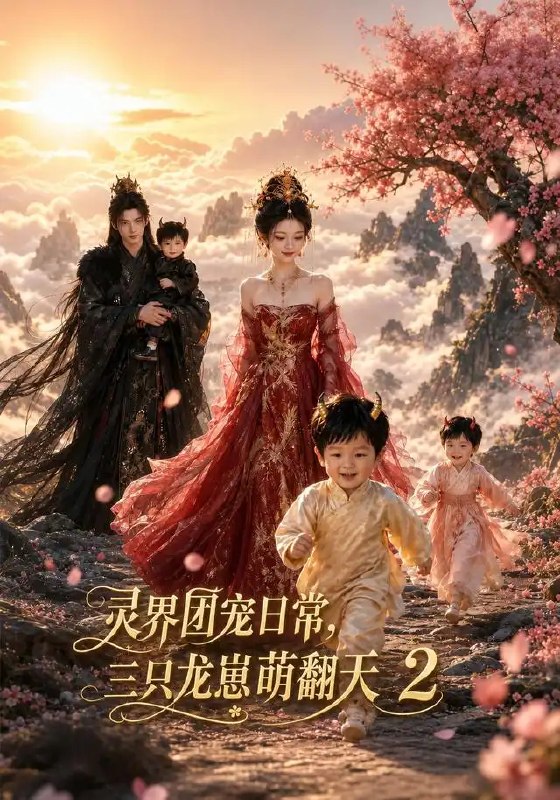 名称：灵界团宠日常，三只龙崽萌翻天2&灵界团宠日常三只龙崽萌翻天2（85集）AI短剧描述：云海翻涌间，三只龙崽衔着星辉落入灵界，软萌爪尖碰碎千年霜雪