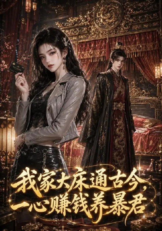 名称：我家大床通古今，一心赚钱养暴君&我家大床通古今一心赚钱养暴君（86集）AI短剧描述：一张大床连通古今，她携现代商智穿越而来，一心赚钱养暴君