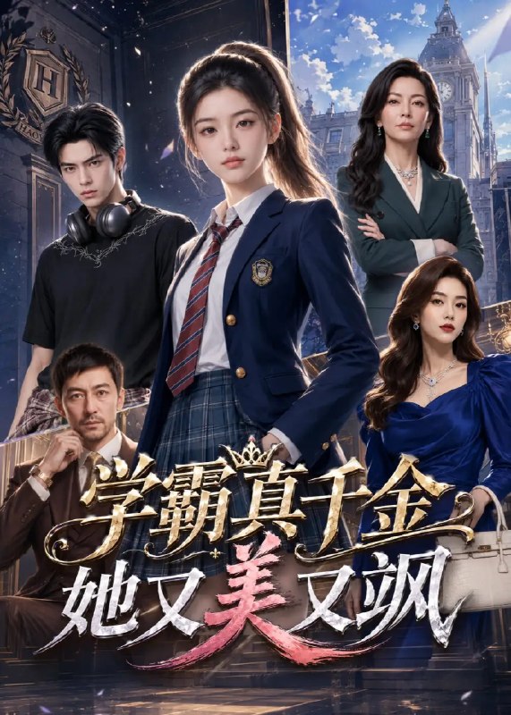 名称：学霸真千金她又美又飒（68集）AI短剧描述：寒门假千金鸠占鹊巢，真千金沈清辞却携满级智商归来