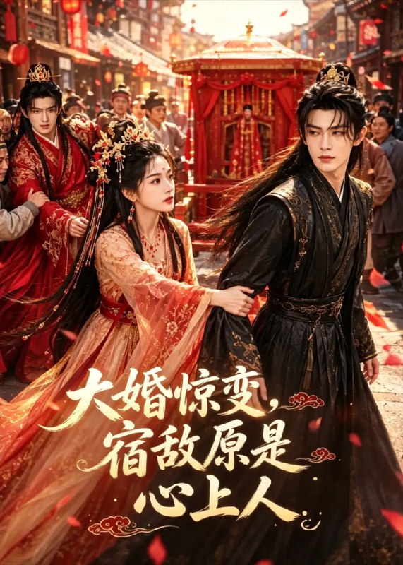 名称：大婚惊变，宿敌原是心上人&大婚惊变宿敌原是心上人（30集）AI短剧描述：红烛高照之夜，惊变骤起