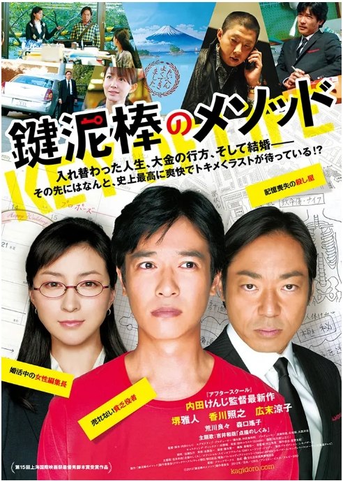 名称：日本电影《盗钥匙的方法》（2012）描述：导演: 内田贤治主演: 堺雅人 / 香川照之 / 广末凉子 / 荒川良良 / 森口瑶子类型: 剧情 / 喜剧制片国家/地区: 日本上映日期: 2012-06-17(上海国际电影节) / 2012-09-15(日本)片长: 128分钟链接：🔗夸克：