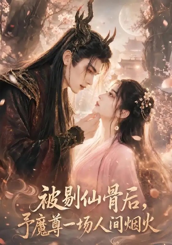名称：被剔仙骨后，予魔尊一场人间烟火&被剔仙骨后予魔尊一场人间烟火（74集）AI短剧描述：仙骨尽碎，她坠入万丈红尘