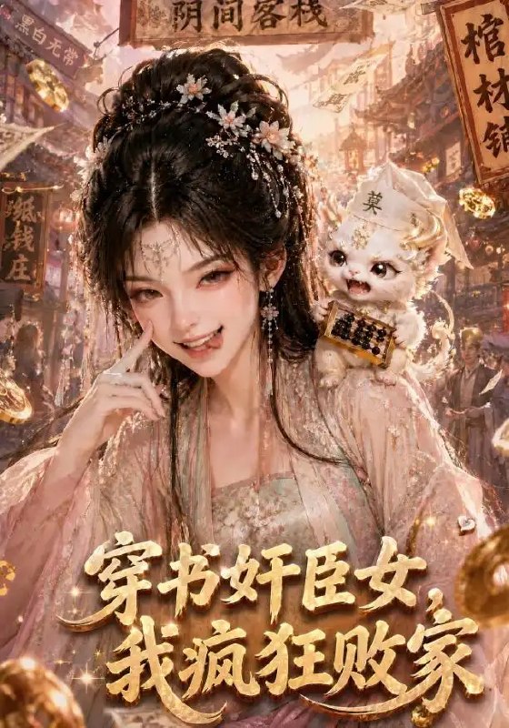 名称：穿书奸臣女，我疯狂败家&穿书奸臣女我疯狂败家（112集）AI短剧描述：一朝梦醒，她穿书成奸臣之女，满门荣华皆是催命符