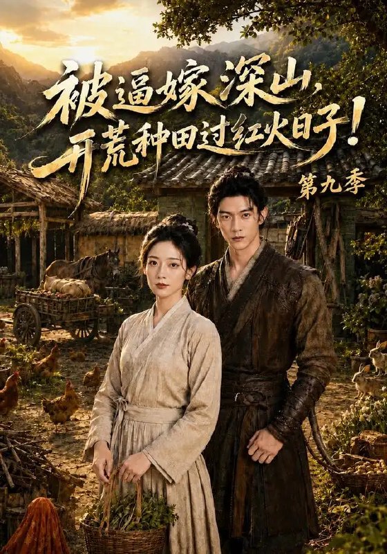 名称：被逼嫁深山，开荒种田过红火日子!第九季&被逼嫁深山开荒种田过红火日子第九季（94集）AI短剧描述：山风掠过层叠梯田，她攥着锄头站在新垦的坡地上，指尖还沾着湿润的泥土香