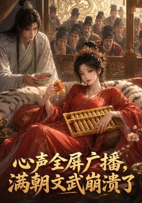 名称：心声全屏广播满朝文武崩溃了(50集) AI短剧描述：金銮殿上，朱笔轻点原是寻常朝会