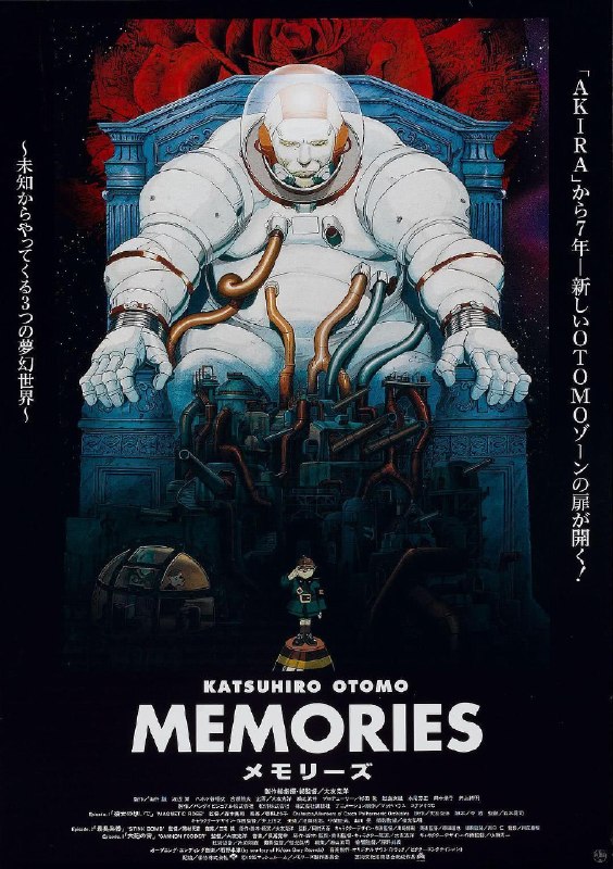 名称：《回忆三部曲》.日语中字（1995）描述：导演: 大友克洋 / 森本晃司 / 冈村天斋主演: 矶部勉 / 山寺宏一 / 高岛雅罗 / 饭塚昭三 / 千叶繁 / 长谷川亚美 / 泽海阳子 / 石村知子 / 平野正人 / 坂口哲夫 / 大场真人 / 堀秀行 / 羽佐间道夫 / 大塚周夫 / 阪脩 / 绪方贤一 / 大塚明夫 / 京田尚子 / 石森达幸 / 藤井佳代子 / 神代知衣 / 曾我部和行 / 岛田敏 / 小野英昭 / 田中亮一 / 岸野幸正 / 佐藤佑晖 / 大泷进矢 / 卷岛直树 / 岩永哲哉 / 中村尚子 / 小林通孝 / 林勇 / 山田俊司 / 山本圭子 / 仲木隆司 / 中村秀利 / 福田信昭 / 江川央生 / 佐藤正治 / 佐藤蓝 / 长嶝高士 / 石川洋昭 / 喜多川拓郎 / 田中和实 / 园部启一 / 铃木胜美 / 盐屋浩三 / 河合义雄 / 峰敦子 / 大友洋子 / 巴菁子 / 斯特凡·森类型: 科幻 / 动画 / 惊悚 / 奇幻 制片公司：Bandai Visual Company制片国家/地区: 日本语言: 日语 / 英语上映日期: 1995-12-23(日本)片长: 113 分钟又名: 追忆三部曲 / 记忆链接：🔗夸克：