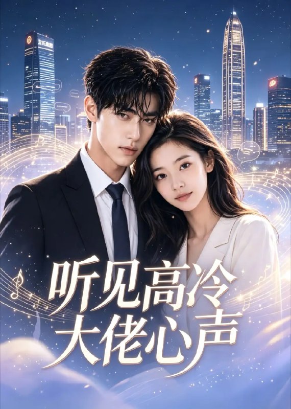 名称：听见高冷大佬心声（18集）AI短剧描述：晚宴灯影摇曳，她意外听见高冷权贵的心跳低语——那层冰封的疏离下，藏着滚烫的执念