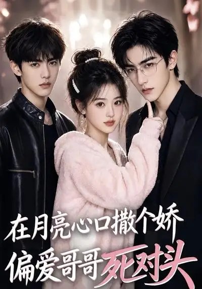 名称：在月亮心口撒个娇，偏爱哥哥死对头&在月亮心口撒个娇偏爱哥哥死对头（80集）AI短剧描述：月色漫过窗棂，她撞进哥哥死对头的眼底，像一枚软刺扎进沉寂的心