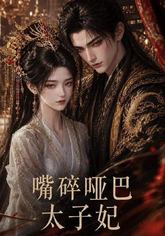 名称：嘴碎哑巴太子妃（45集）AI短剧描述：她本是朱墙深处口不能言的哑巴太子妃，满腹机锋无人听