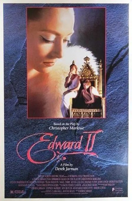 名称：英国电影《爱德华二世》（1991）描述：导演: 德里克·贾曼主演: 史蒂芬·威丁顿 / 安德鲁·蒂曼 / 约翰·林奇 / 杜德里·沙顿 / 蒂尔达·斯文顿 / 更多…类型: 剧情 / 同性 / 历史制片国家/地区: 英国上映日期: 1991-10-18(英国)片长: 90分钟链接：🔗夸克：