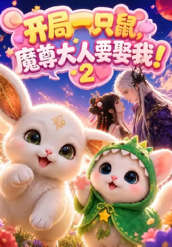 名称：开局一只鼠，魔尊大人要娶我！2&开局一只鼠魔尊大人要娶我2（79集）AI短剧描述：她本是误入尘寰的灵鼠，他本是执掌六界的魔尊，一场邂逅，乱了浮生