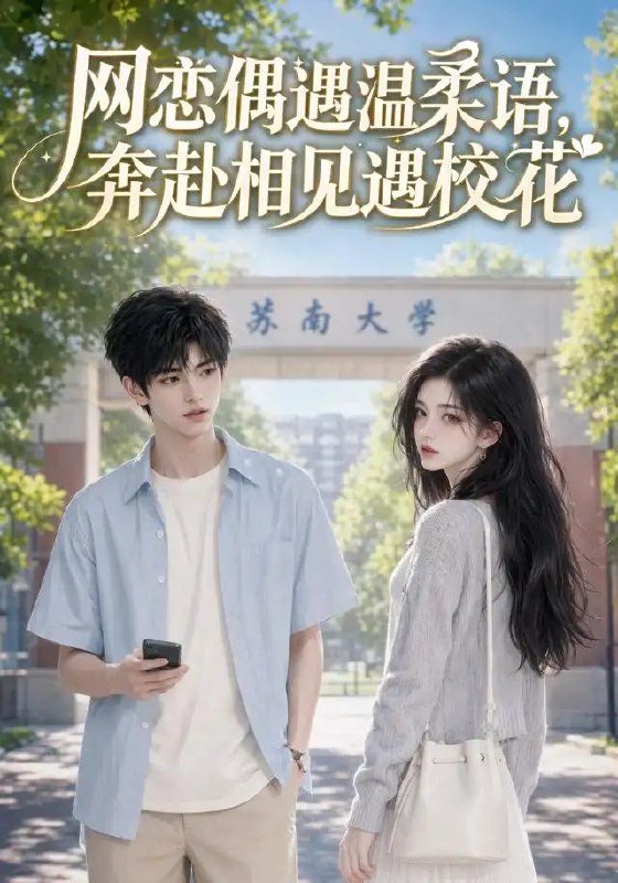 名称：网恋偶遇温柔语，奔赴相见遇校花&网恋偶遇温柔语奔赴相见遇校花（89集）AI短剧描述：网线两端，他以温柔声线叩开她紧闭的心扉