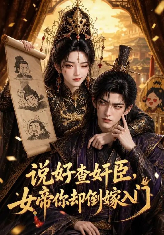 名称：说好查奸臣，女帝你却倒嫁入门&说好查奸臣女帝你却倒嫁入门（67集）AI短剧描述：奉旨查奸臣的少年，未料撞破女帝隐秘