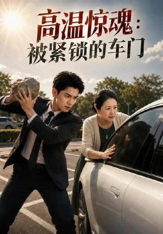 名称：高温惊魂：被紧锁的车门&高温惊魂被紧锁的车门（39集）AI短剧描述：烈日如熔金倾泻，密闭车厢化作灼人囚笼