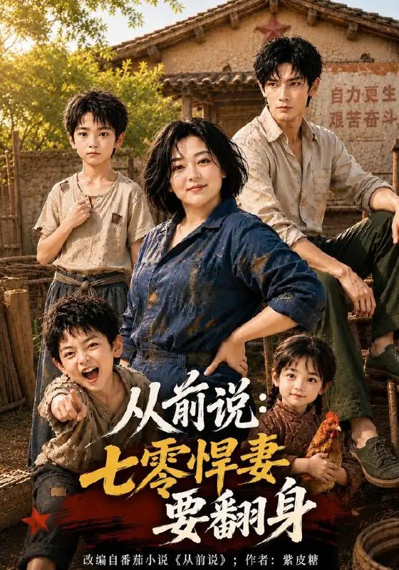 名称：从前说七零悍妻要翻身（80集）AI短剧描述：七零年代的炊烟里，她本是困在灶台的卑微妇人，却以悍妻之姿向命运讨一个公道