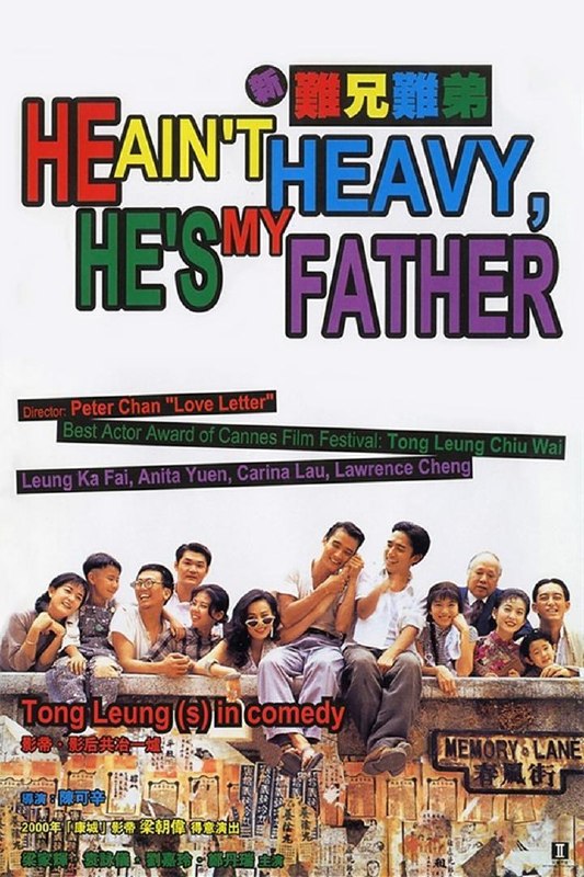 名称：《新难兄难弟》中字（1993）描述：导演: 陈可辛 / 李志毅主演: 梁家辉 / 梁朝伟 / 刘嘉玲 / 袁咏仪 / 郑丹瑞 / 周嘉玲 / 楚原 / 周文健 / 李子雄 / 吴启华 / 李婉华 / 翁杏兰 / 曾近荣 / 潘芳芳 / 陈德森类型: 剧情 / 喜剧制片国家/地区: 中国香港语言: 粤语上映日期: 1993-12-11(中国香港)片长: 97分钟又名: He Ain't Heavy, He's My Father!链接：🔗夸克：