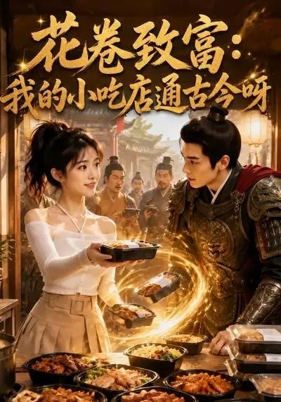 名称：花卷致富：我的小吃店通古今呀&花卷致富我的小吃店通古今呀（80集）AI短剧描述：一碗热气腾腾的花卷，竟成连接古今的奇妙纽带