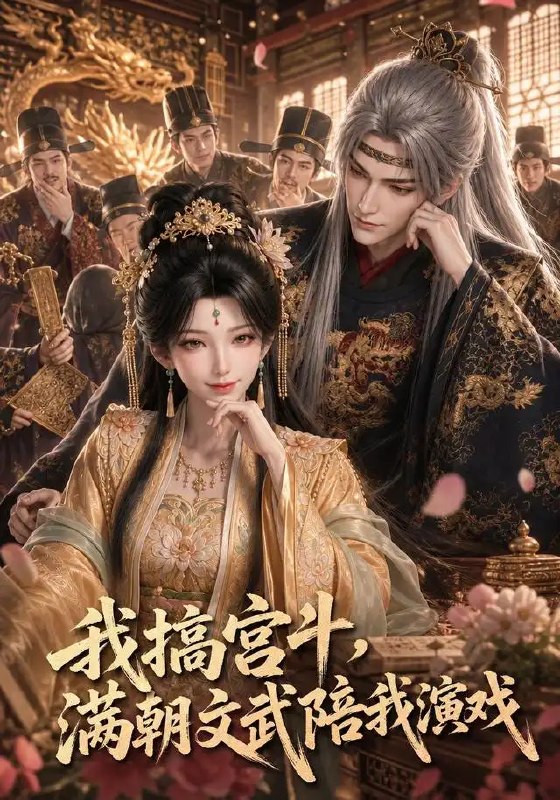 名称：我搞宫斗，满朝文武陪我演戏&我搞宫斗满朝文武陪我演戏（50集）AI短剧描述：深宫似海，她本无心权柄，却被迫卷入波谲云诡的夺嫡之争