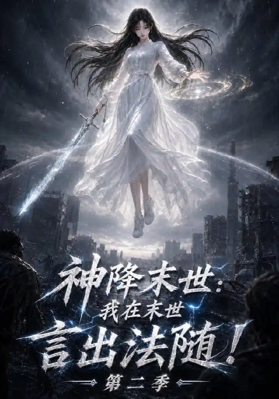名称：神降末世：我在末世言出法随第二季&神降末世我在末世言出法随第二季（100集）AI短剧描述：神降末世，废墟之上回响着神明的低语