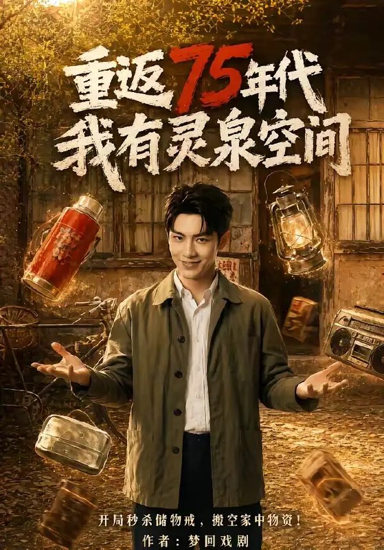 名称：重返75年代：我有灵泉空间&重返75年代我有灵泉空间（71集）AI短剧描述：时光逆流回1975年的青瓦土墙，林晚携灵泉空间重归旧岁