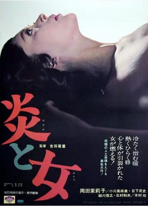 名称：日本电影《炎与女》（1967）描述：导演: 吉田喜重主演: 冈田茉莉子类型: 剧情制片国家/地区: 日本上映日期: 1967-12-01片长: Japan: 101 分钟链接：🔗夸克：