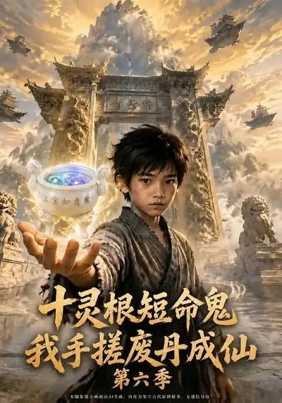 名称：十灵根短命鬼？我手搓废丹成仙第六季&十灵根短命鬼我手搓废丹成仙第六季（110集）AI短剧描述：命数如悬丝，十灵根竟成催命符？少年偏不信命，于枯寂中手搓废丹，化朽为奇