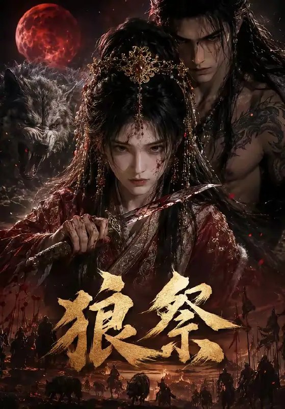名称：狼祭（47集）AI短剧描述：暮色浸染荒原，狼群图腾在风中低吟