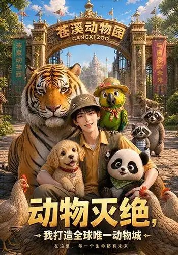 名称：动物灭绝，我打造全球唯一动物城&动物灭绝我打造全球唯一动物城（118集）AI短剧描述：当最后一只雪豹在冰川消逝，林野以基因密钥重启生命纪元