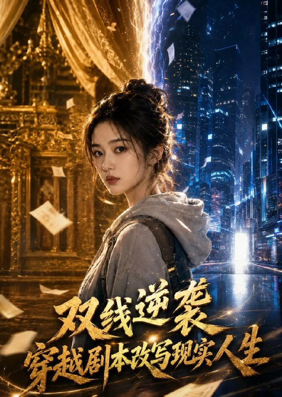 名称：双线逆袭，穿越剧本改写现实人生&双线逆袭穿越剧本改写现实人生（25集）AI短剧描述：当命运的剧本被撕碎，她携双线记忆逆势突围