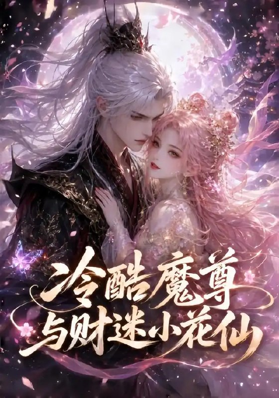 名称：冷酷魔尊与财迷小花仙（49集）AI短剧描述：九霄之上，他是执掌三界的冷酷魔尊；百花深处，她是贪财惜命的小花仙