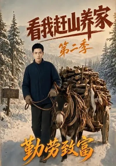 名称：看我赶山养家第二季勤劳致富（95集）AI短剧描述：晨雾漫过秦岭褶皱，林深的每一声鸟鸣都藏着山野的馈赠