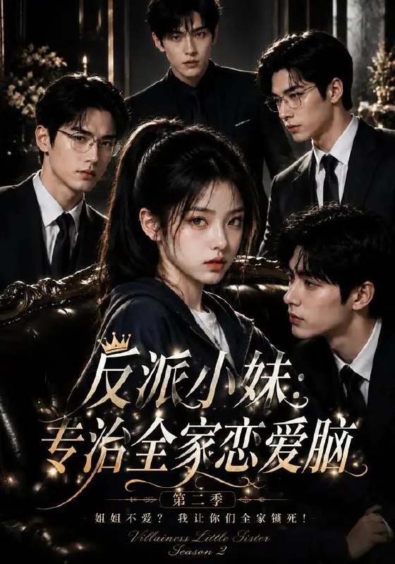 名称：反派小妹：专治全家恋爱脑第二季&反派小妹专治全家恋爱脑第二季（50集）AI短剧描述：当恋爱脑如潮水般侵蚀家族，唯有她是清醒的孤岛