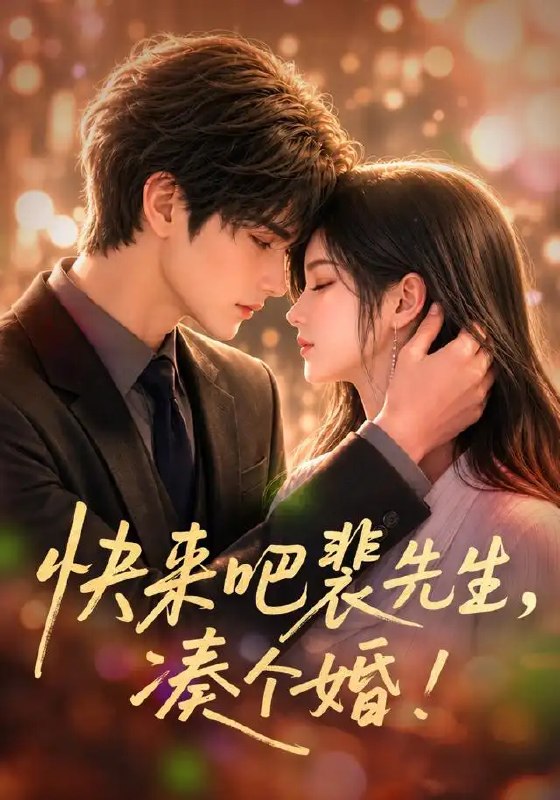 名称：快来吧裴先生，凑个婚！&快来吧裴先生凑个婚（74集）AI短剧描述：当协议婚姻的纸页在风中轻颤，裴先生冰冷的眸底却暗藏星火