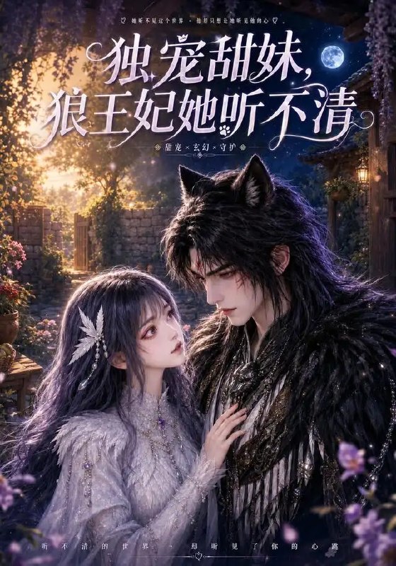 名称：独宠甜妹，狼王妃她听不清&独宠甜妹狼王妃她听不清（60集）AI短剧描述：她囿于寂静，他予她温柔
