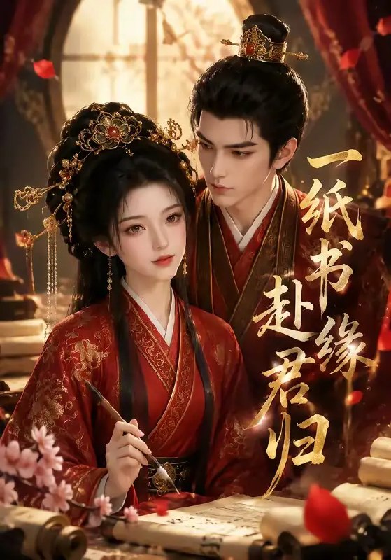 名称：一纸书缘赴君归（100集）AI短剧描述：墨香晕染的民国旧巷，一纸泛黄书笺牵起跨越百年的羁绊