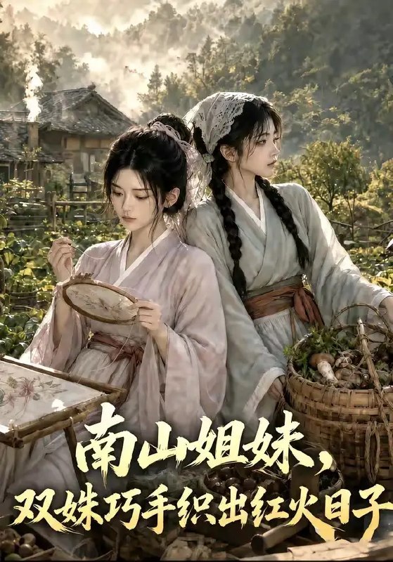 名称：南山姐妹，双姝巧手织出红火日子第二季&南山姐妹双姝巧手织出红火日子第二季（71集）AI短剧描述：晨曦漫过南山竹海，林家姐妹的指尖翻飞如蝶，将旧日织锦技艺织进新时光