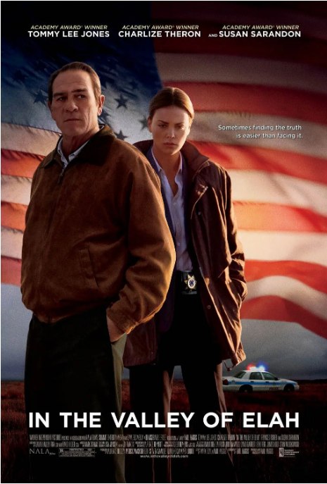 名称：美国电影《决战以拉谷》（2007）描述：导演: 保罗·哈吉斯主演: 汤米·李·琼斯 / 查理兹·塞隆 / 杰森·帕特里克 / 苏珊·萨兰登 / 詹姆斯·弗兰科 / 更多…类型: 剧情 / 悬疑 / 犯罪制片国家/地区: 美国上映日期: 2007-09-28片长: 121 分钟链接：🔗夸克：