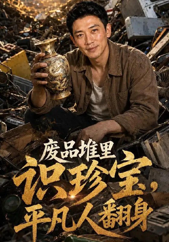 名称：废品堆里识珍宝，平凡人翻身&废品堆里识珍宝平凡人翻身（51集）AI短剧描述：在堆叠如山的废品堆里，他俯身拾起被岁月蒙尘的珍宝，也拾起命运的转机