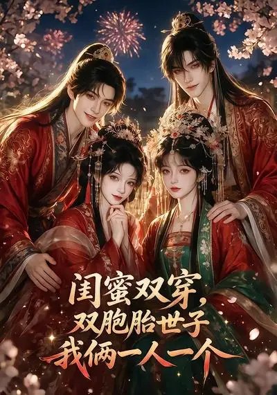 名称：闺蜜双穿，双胞胎世子我俩一人一个&闺蜜双穿双胞胎世子我俩一人一个（59集）AI短剧描述：双生花误入异世，与双胞胎世子共谱奇缘