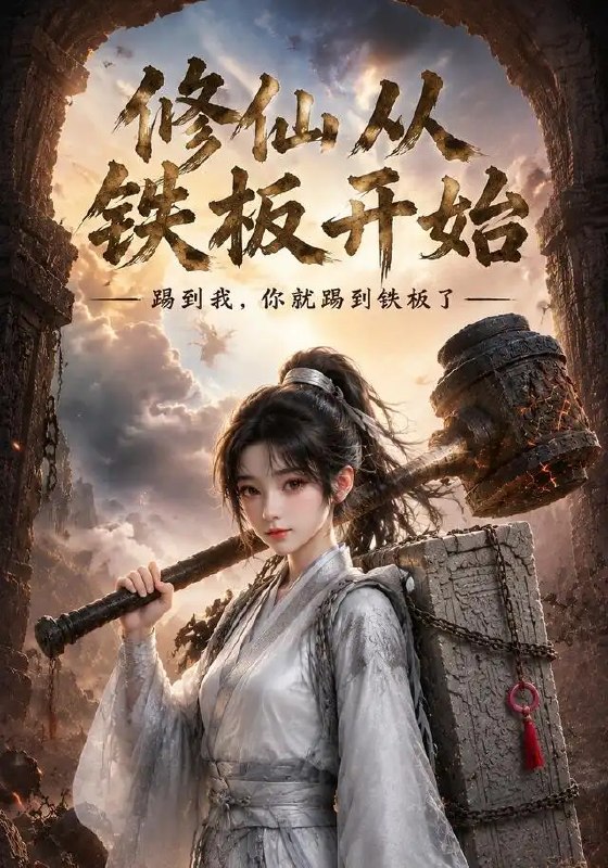 名称：修仙从铁板开始（43集）AI短剧描述：烟火人间，一块铁板煎炒世间百味；末法红尘，少年以掌中烙铁为引，于柴米油盐间窥见天道