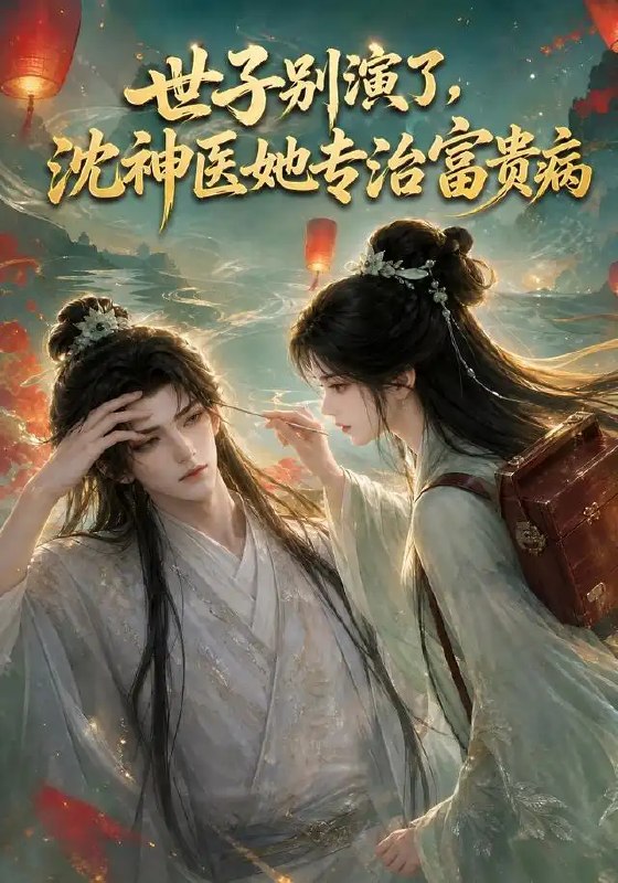 名称：世子别演了，沈神医她专治富贵病&世子别演了沈神医她专治富贵病（33集）AI短剧描述：京都世子身染怪疾，遍访名医无果，却遇隐世神医沈清