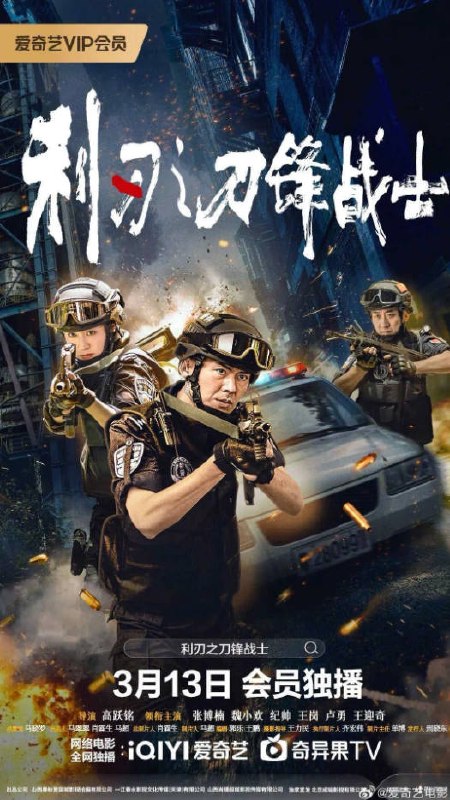 名称：中国大陆电影《利刃之刀锋战士》 [2026][动作 犯罪]描述：◎上映日期　2026-03-13(中国大陆网络)链接：🔗夸克：